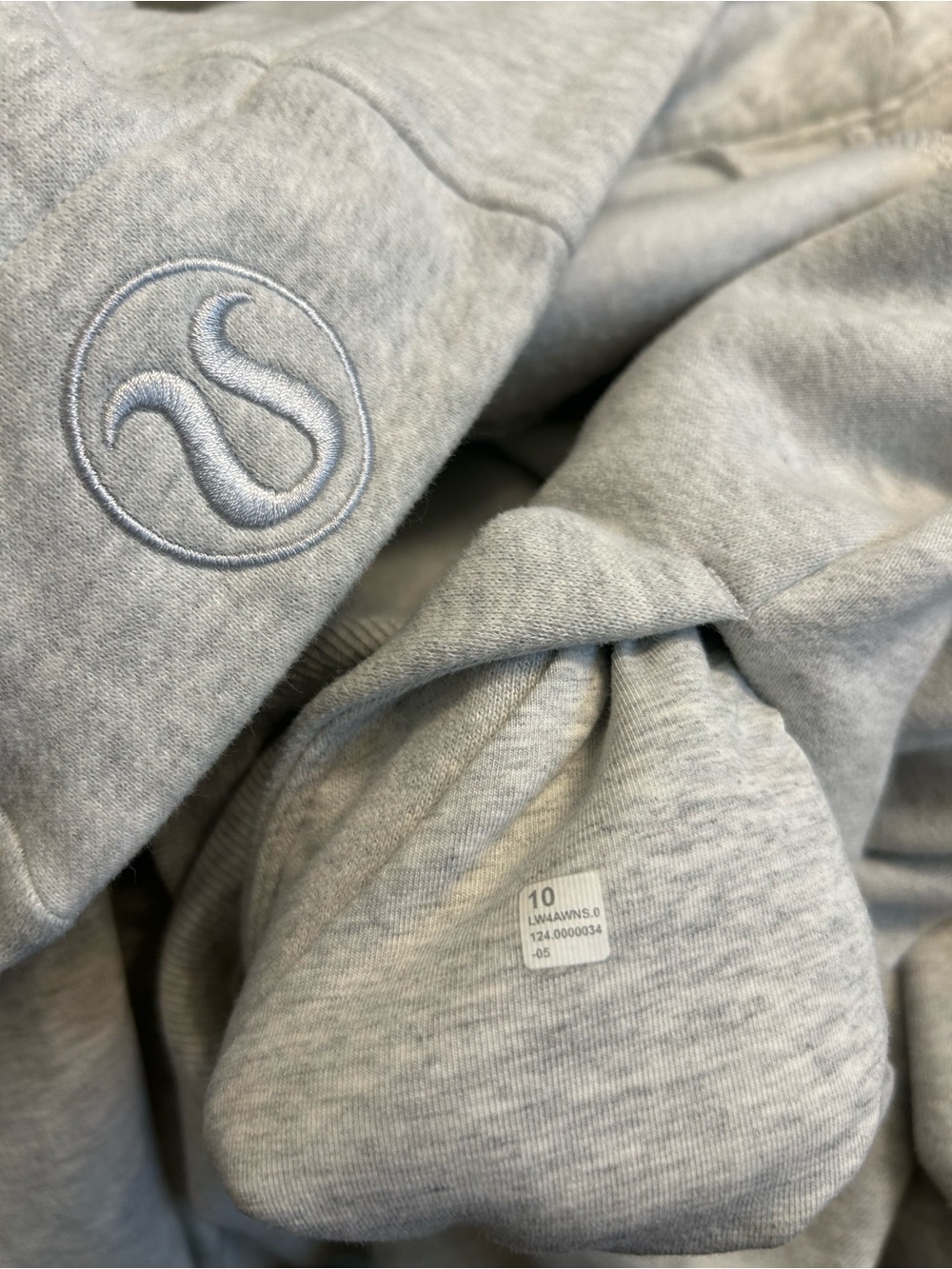 lululemon athletica 🍋 Scuba Full-Zip Hoodie in Heathered Core Ultra Light Gray - Picture 7 of 8